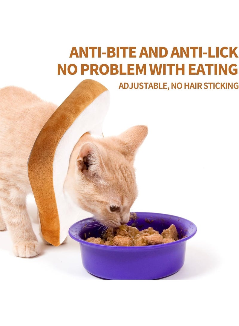 هوميفاي طوق قط قابل للتعديل، طوق استشفاء ناعم للقطط بعد الجراحة، طوق قط خفيف من القطن لمنع اللعق، طوق إليزابيثي للقطط/القطط الصغيرة/الكلاب الصغيرة - Image 2